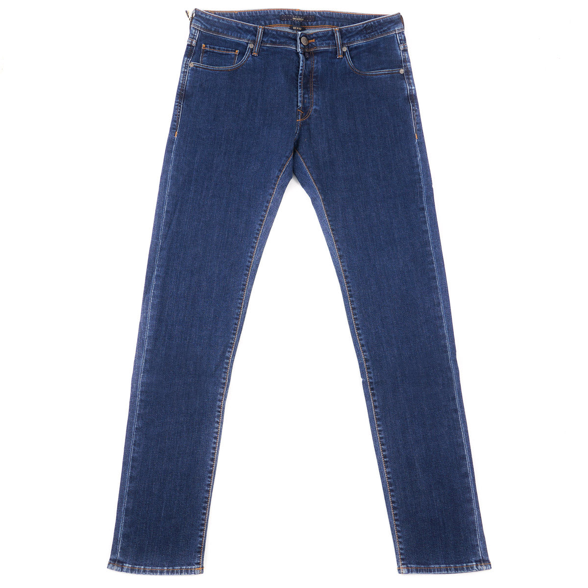 Incotex Slim-Fit Rinsed Blue Denim Jeans - Top Shelf Apparel