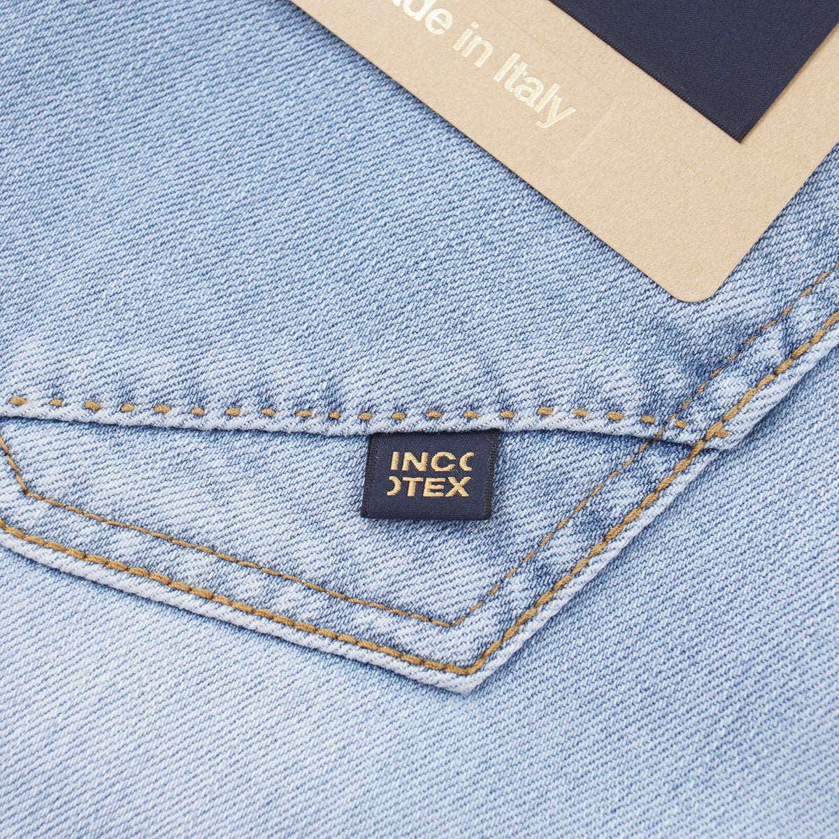 Incotex Slim-Fit Light Blue Denim Jeans - Top Shelf Apparel