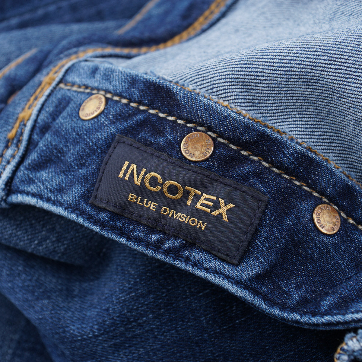 Incotex Slim-Fit Medium Blue Denim Jeans - Top Shelf Apparel