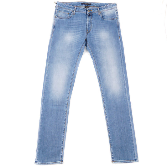 Incotex Slim-Fit Light Blue Denim Jeans - Top Shelf Apparel