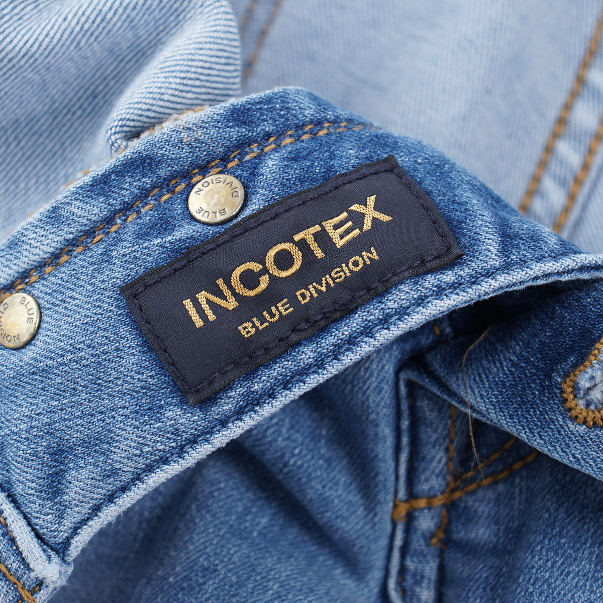 Incotex Slim-Fit Light Blue Denim Jeans - Top Shelf Apparel