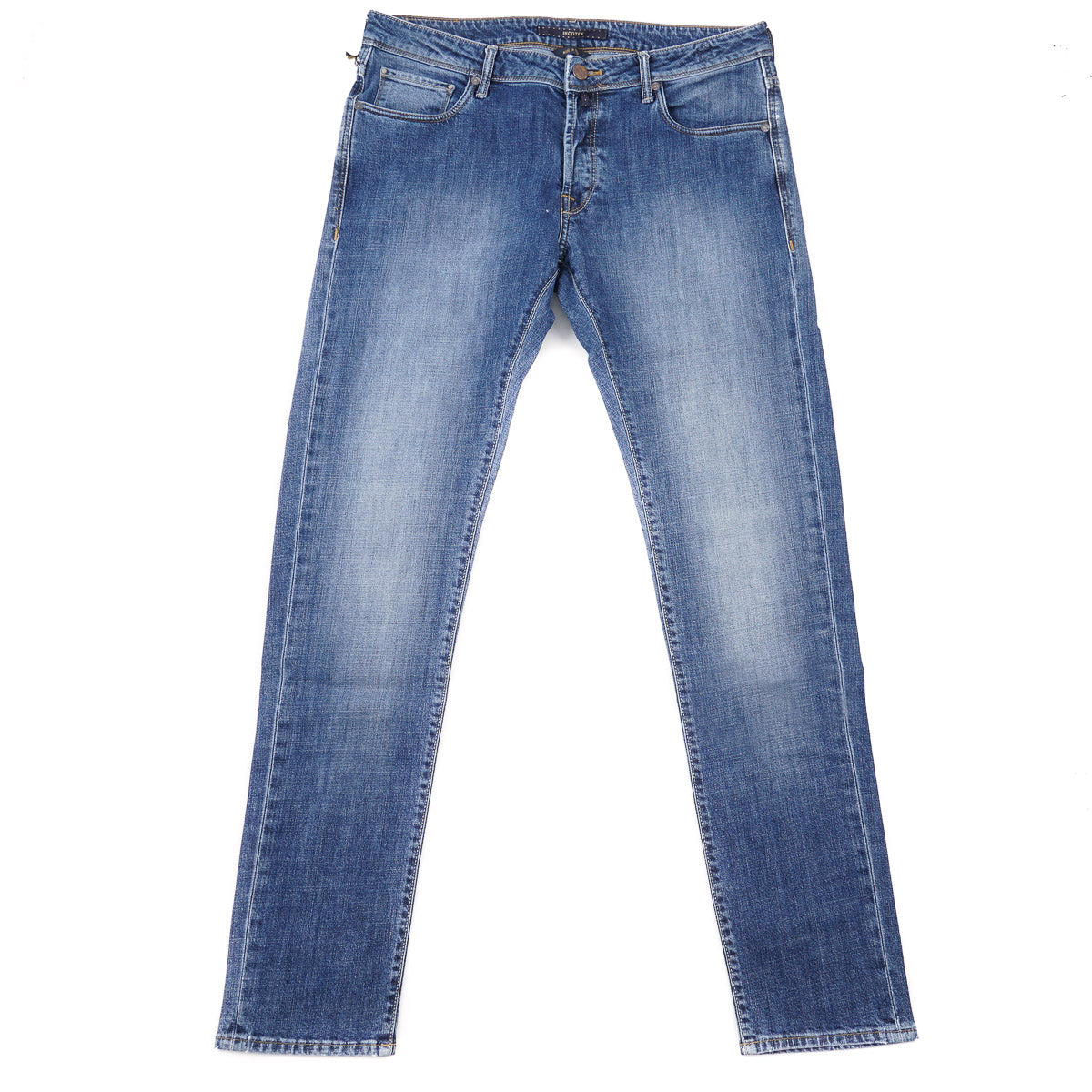 Incotex Slim-Fit Medium Blue Denim Jeans - Top Shelf Apparel