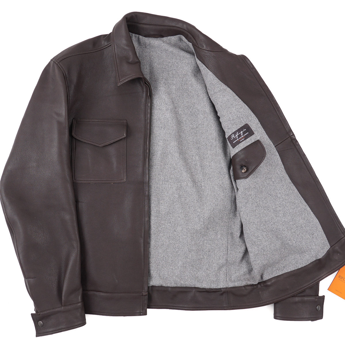 Rifugio Cashmere-Lined Nappa Leather Jacket - Top Shelf Apparel