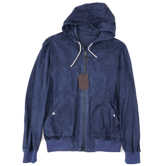 Rifugio Hooded Lambskin Suede Jacket - Top Shelf Apparel