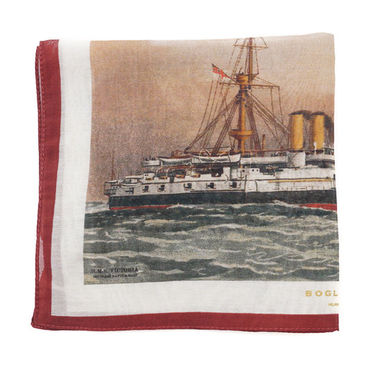 Boglioli HMS Blazer Print Pocket Square - Top Shelf Apparel