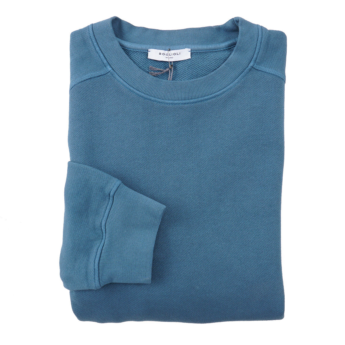 Boglioli Garment-Washed Cotton Sweatshirt - Top Shelf Apparel