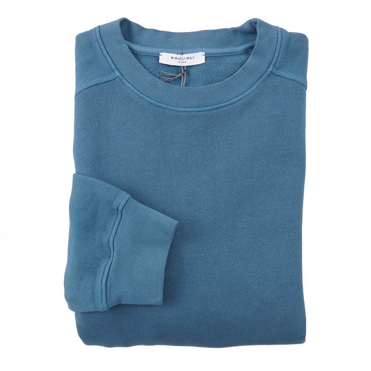 Boglioli Garment-Washed Cotton Sweatshirt - Top Shelf Apparel