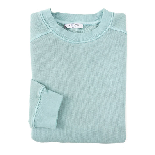 Boglioli Garment-Washed Cotton Sweatshirt - Top Shelf Apparel