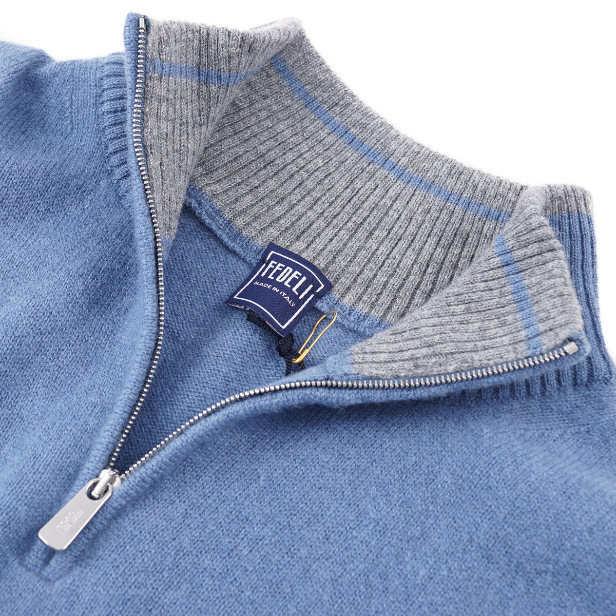 Fedeli Half-Zip Pure Cashmere Sweater - Top Shelf Apparel