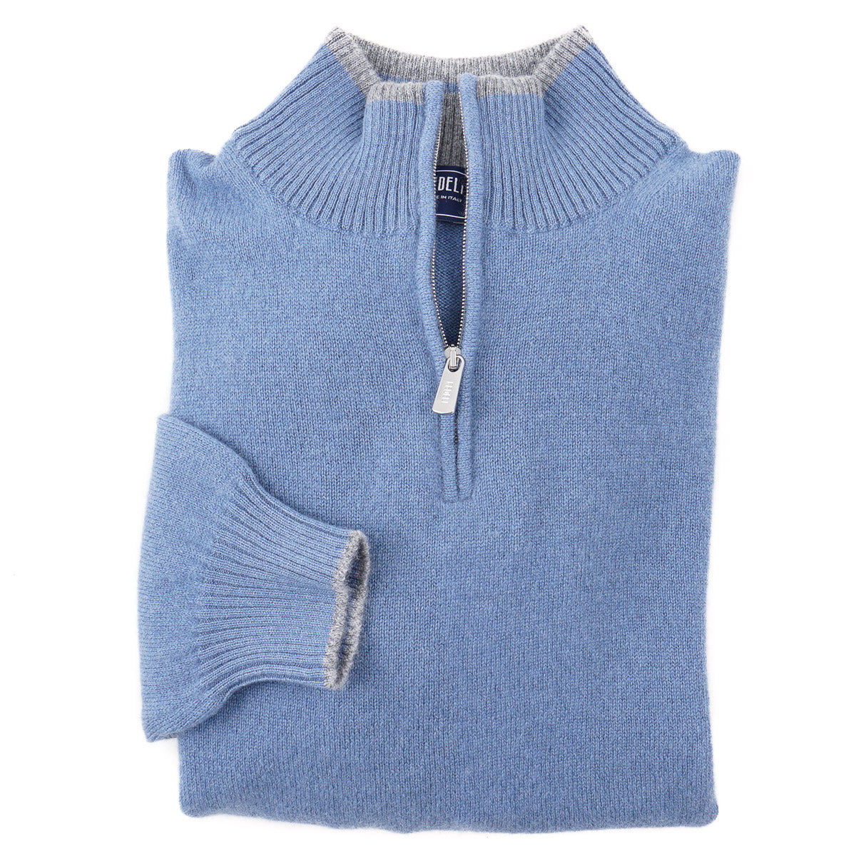 Fedeli Half-Zip Pure Cashmere Sweater - Top Shelf Apparel