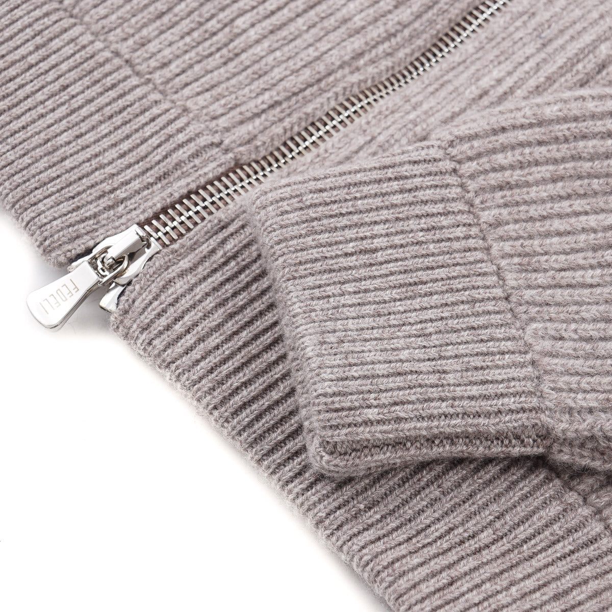 Fedeli Full-Zip Cashmere Sweater-Jacket - Top Shelf Apparel