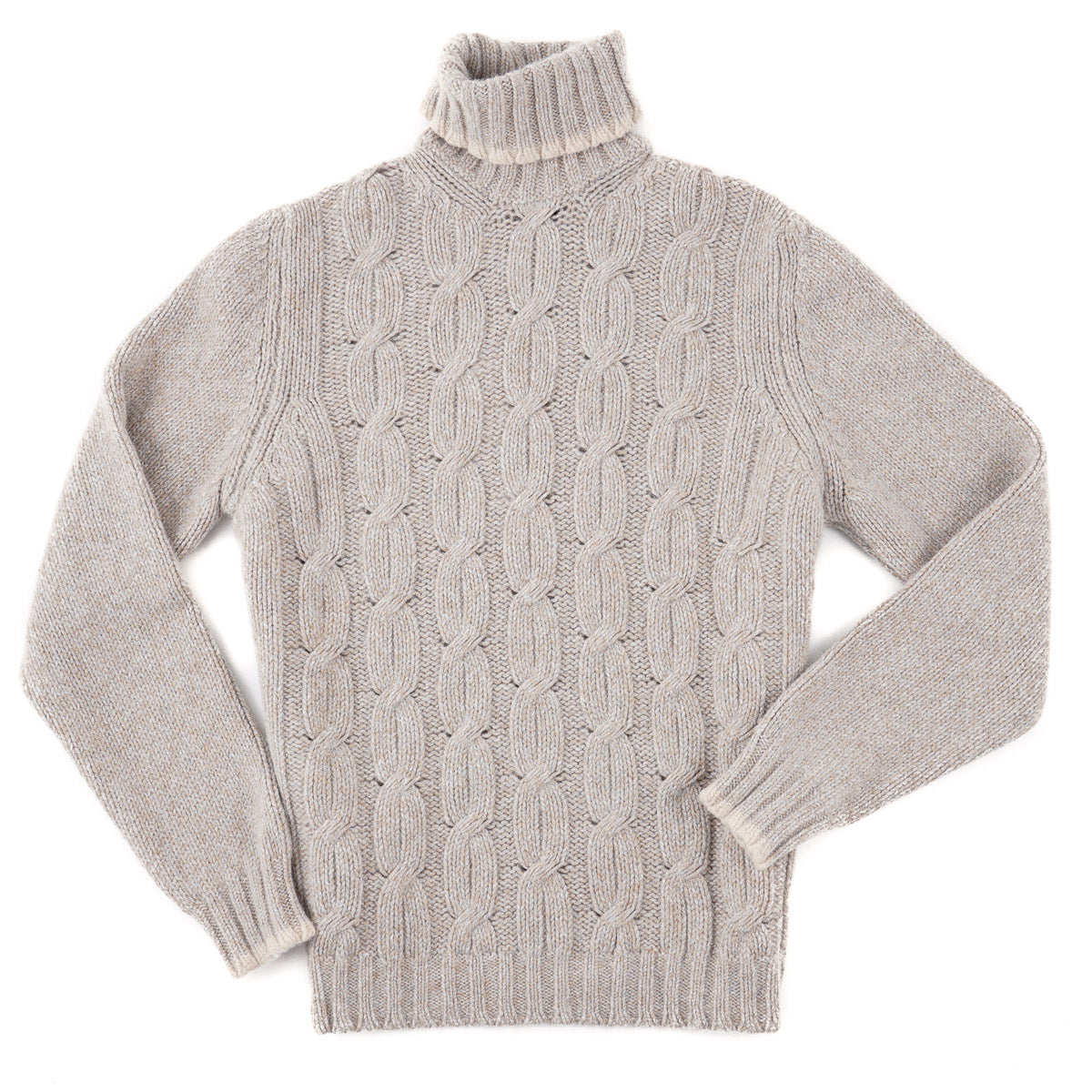 Fedeli Cable Knit Baby Alpaca Sweater - Top Shelf Apparel