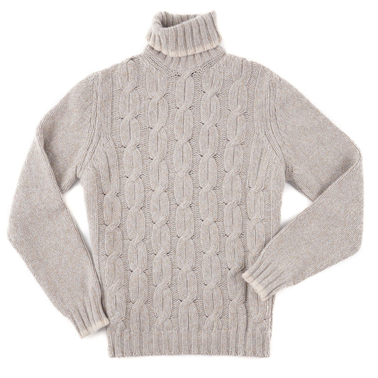 Fedeli Cable Knit Baby Alpaca Sweater - Top Shelf Apparel