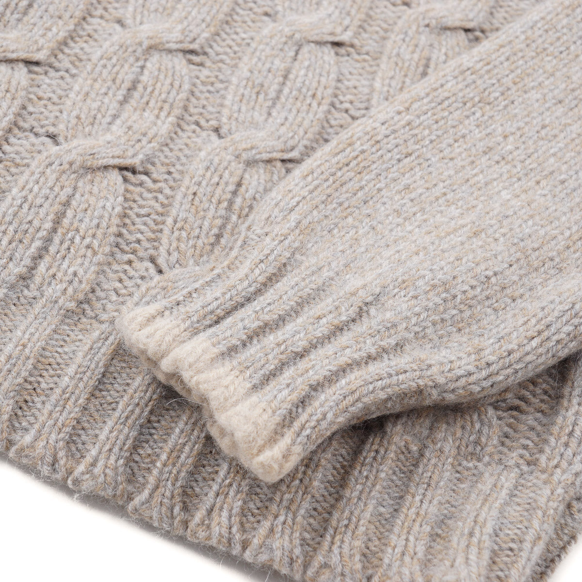 Fedeli Cable Knit Baby Alpaca Sweater - Top Shelf Apparel