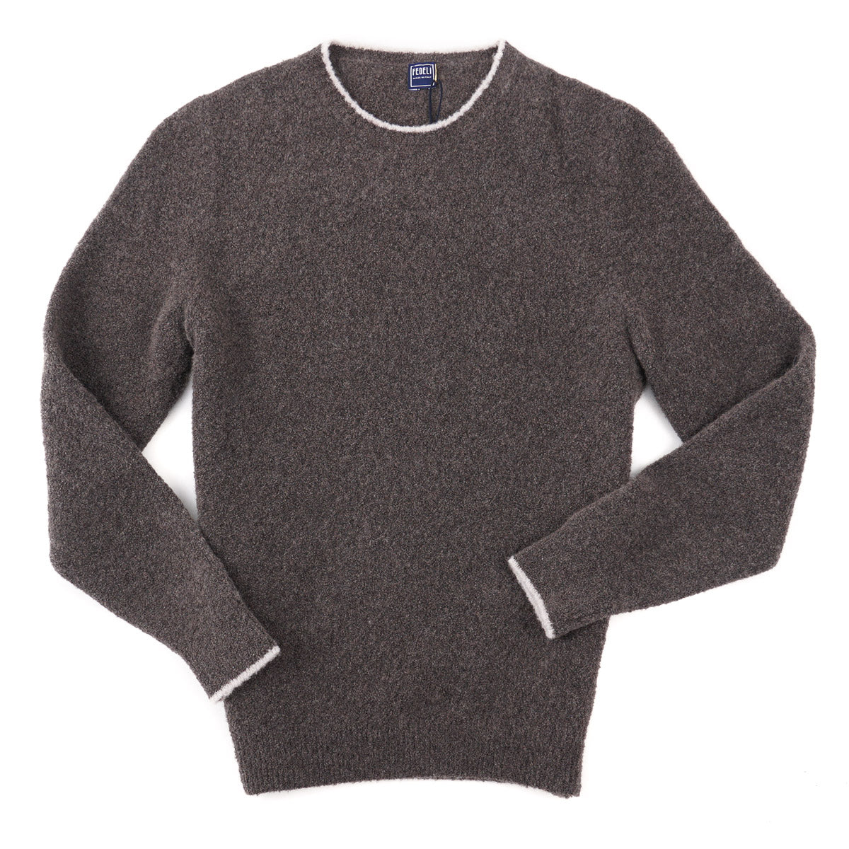 Fedeli Boucle Wool-Cashmere Sweater - Top Shelf Apparel