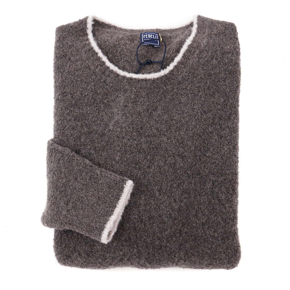 Fedeli Boucle Wool-Cashmere Sweater - Top Shelf Apparel