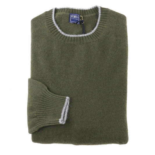 Fedeli Tipped Pure Cashmere Sweater - Top Shelf Apparel