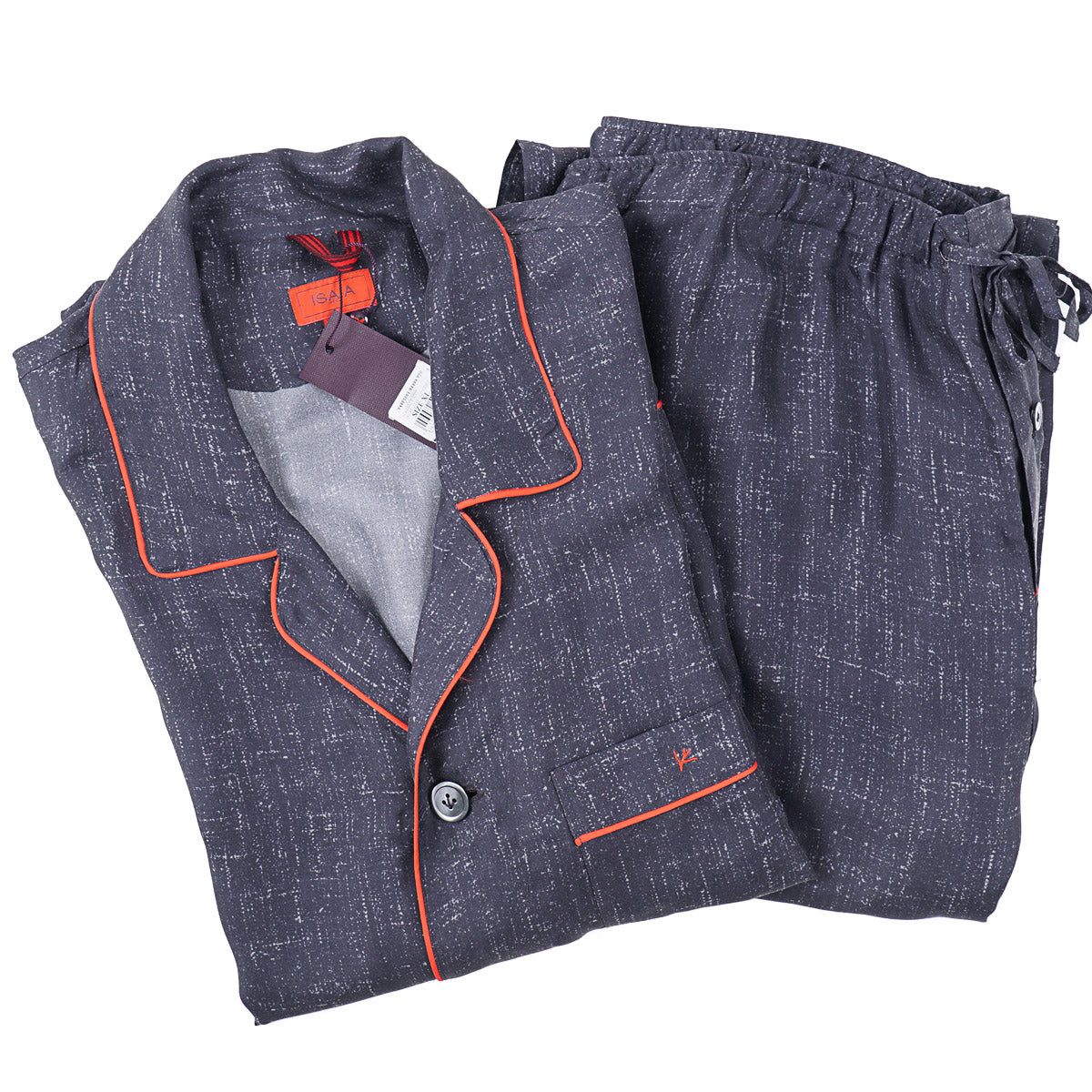 Isaia Printed Silk Pajama Set - Top Shelf Apparel