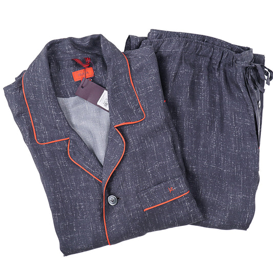 Isaia Printed Silk Pajama Set - Top Shelf Apparel