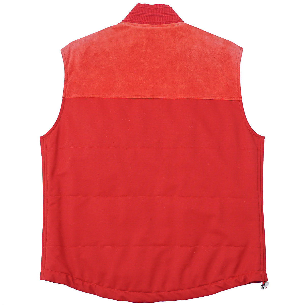 Isaia Tech Wool and Lamb Suede Vest