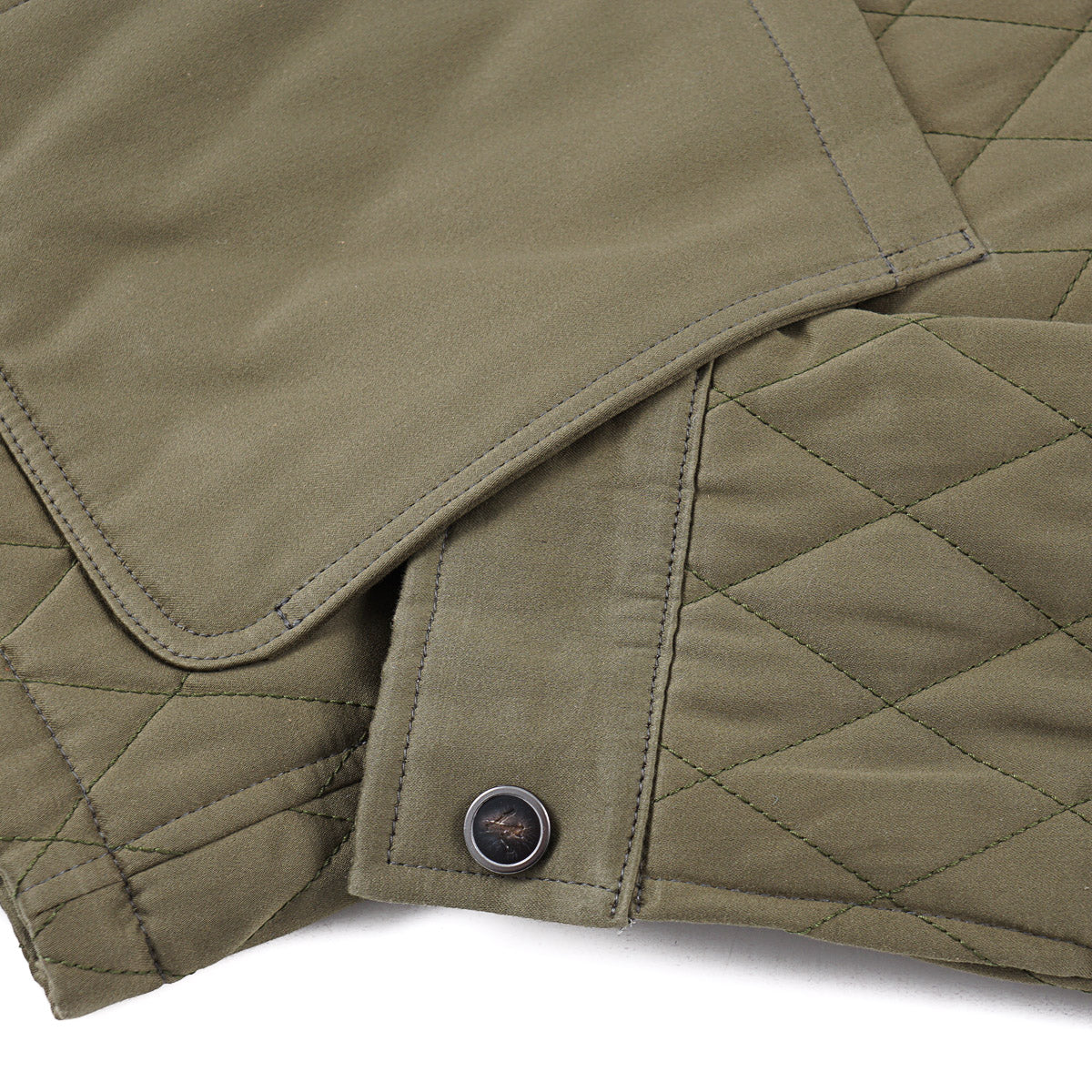 Isaia Quilted Padded Short Field Jacket