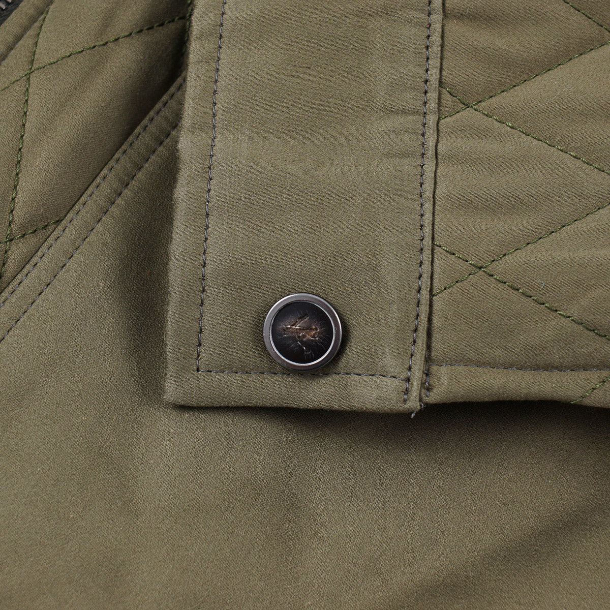 Isaia Quilted Padded Short Field Jacket