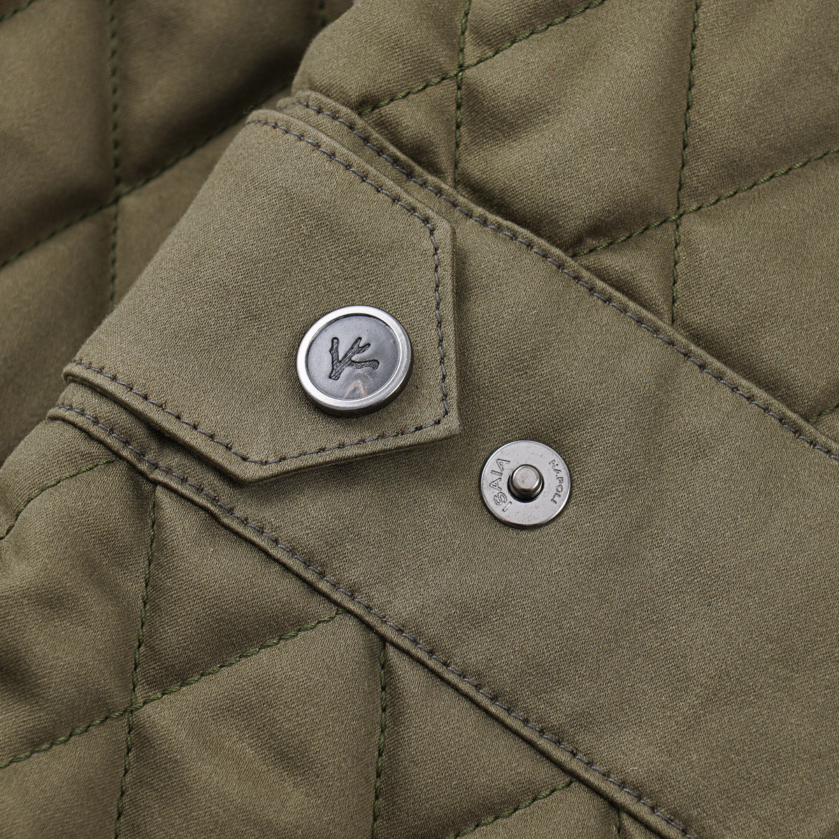 Isaia Quilted Padded Short Field Jacket