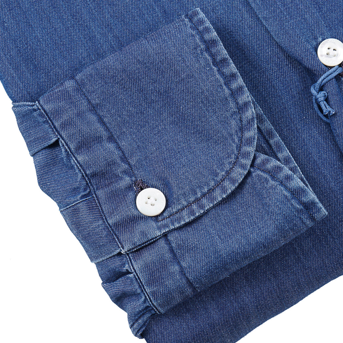 Finamore Light Chambray Cotton Shirt