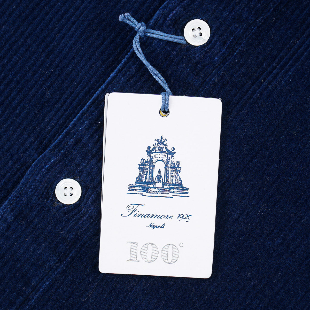 Finamore Slim-Fit Corduroy Cotton Shirt