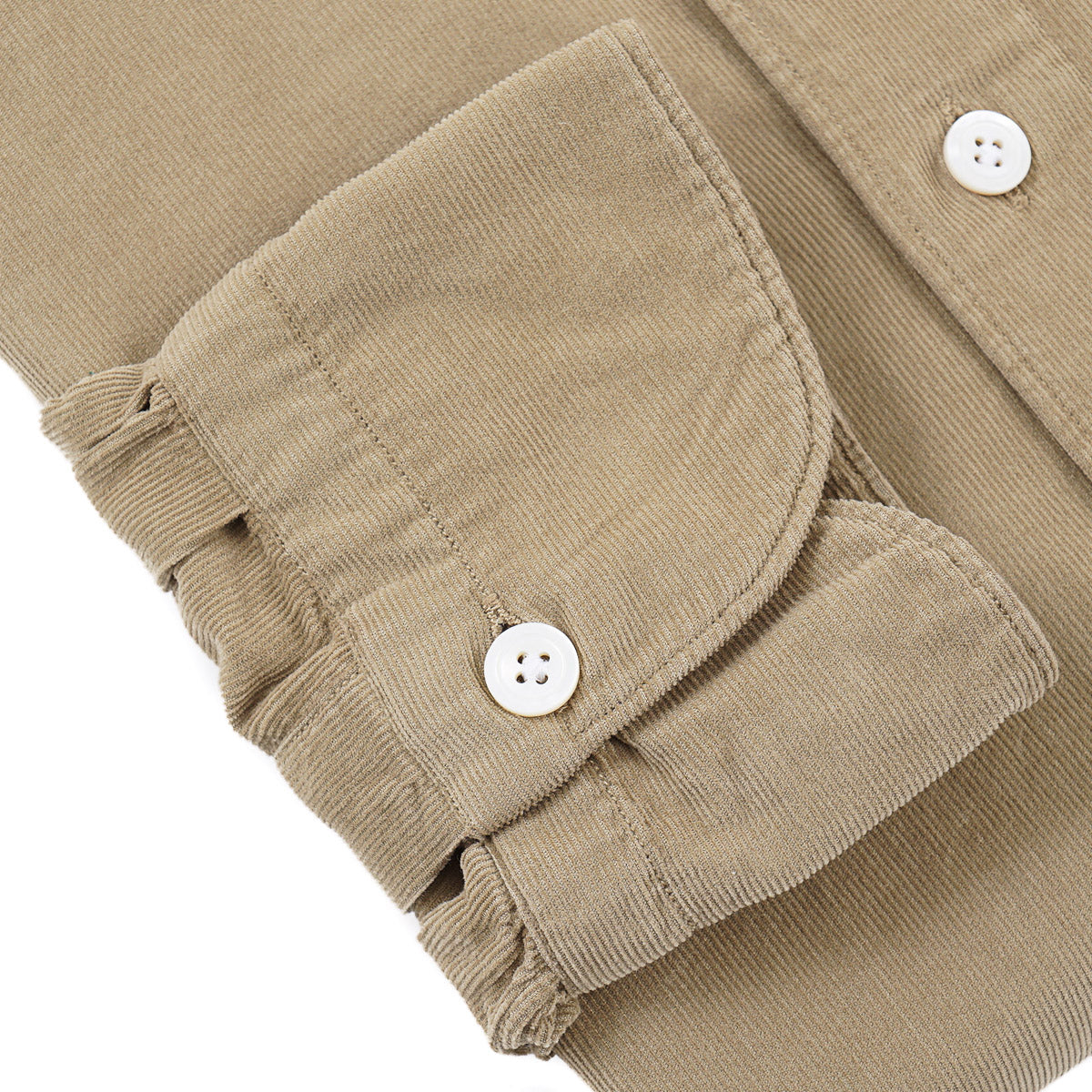Finamore Fine-Wale Corduroy Shirt
