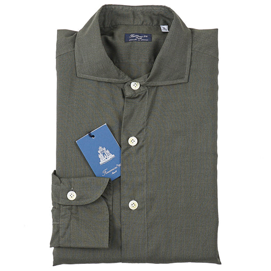 Finamore Superfine Wool-Silk Shirt
