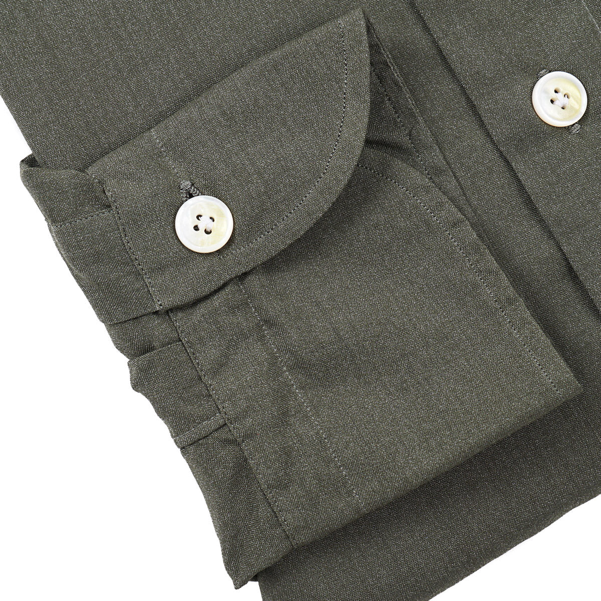 Finamore Superfine Wool-Silk Shirt