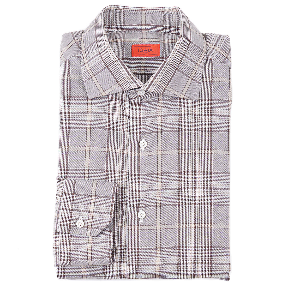 Isaia Tailored-Fit 'Mix' Cotton Shirt - Top Shelf Apparel