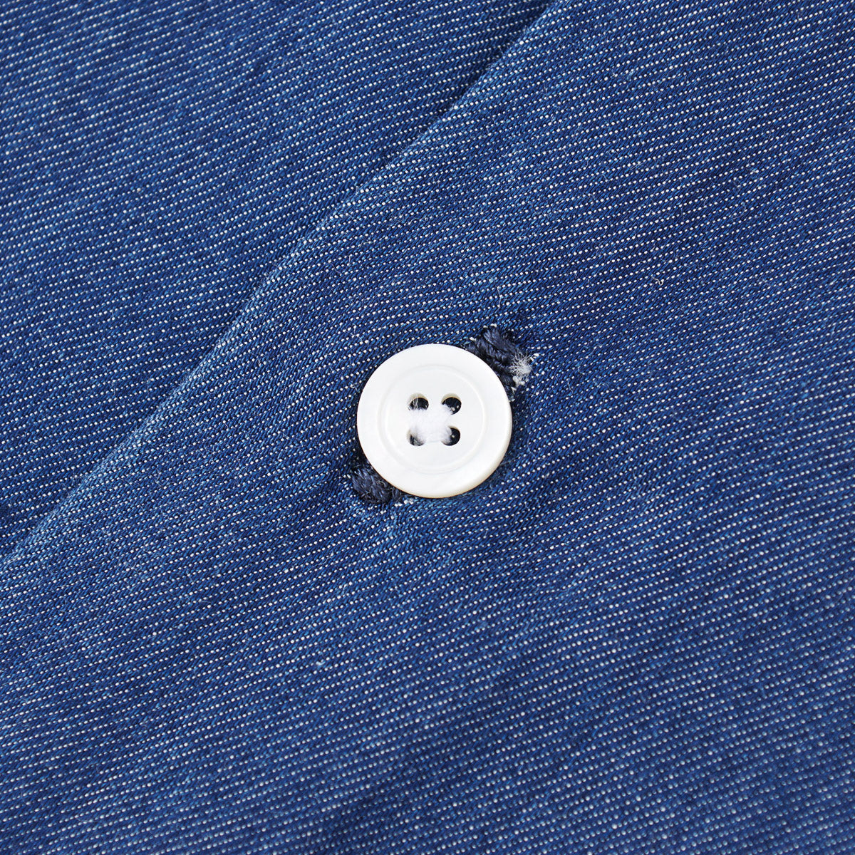 Finamore Chambray Denim Cotton Shirt
