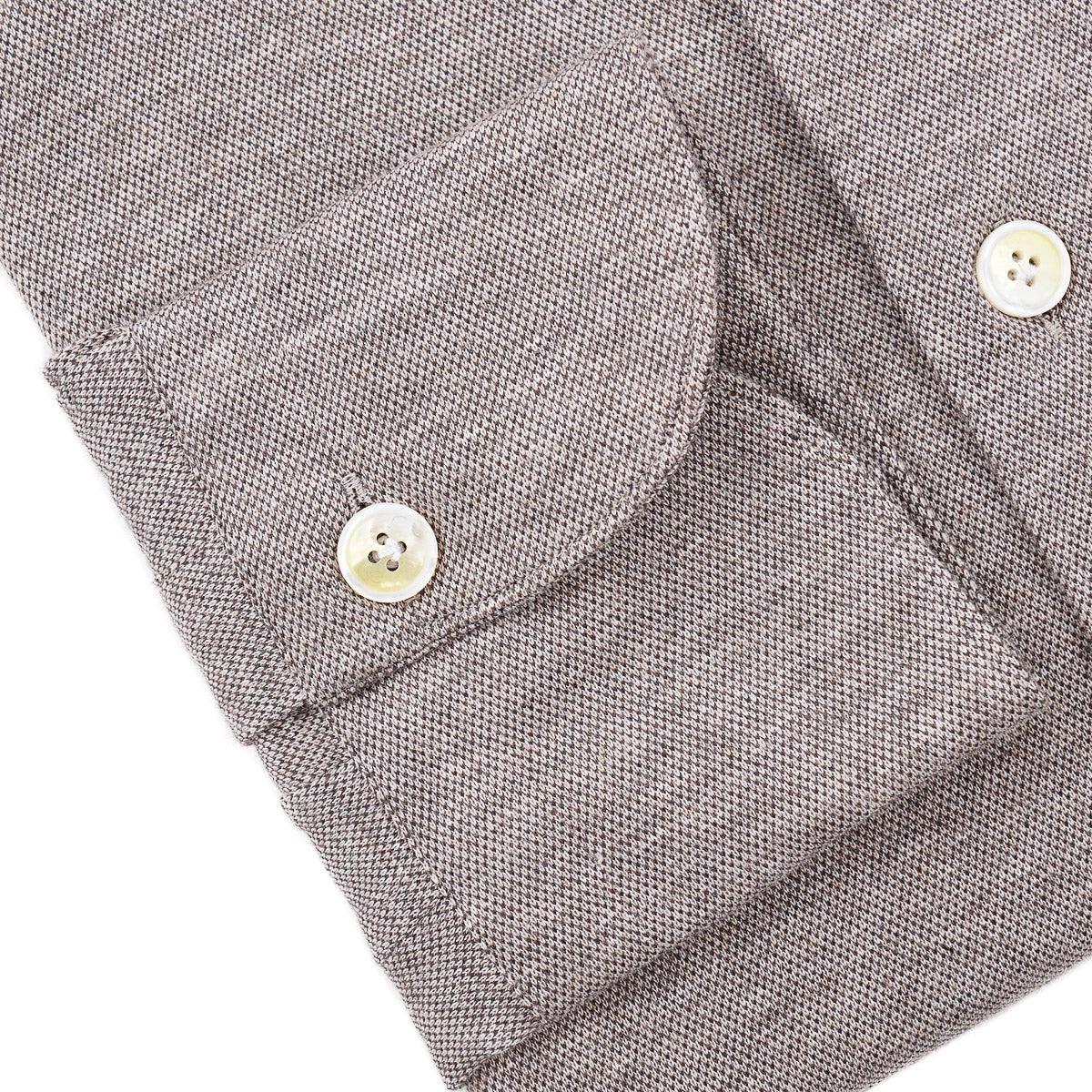 Finamore Jersey Cotton-Cashmere Shirt