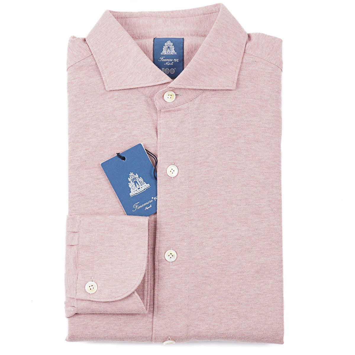 Finamore Jersey Cotton-Cashmere Shirt