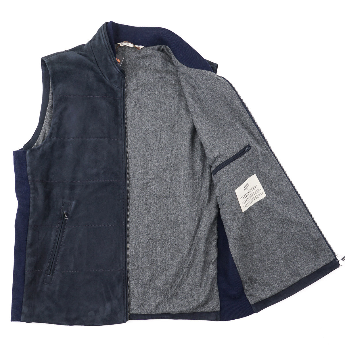 Maurizio Baldassari Wool-Lined Suede Vest - Top Shelf Apparel