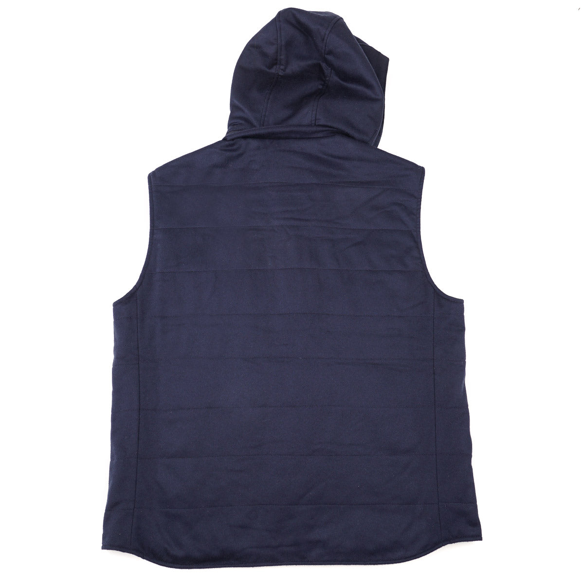 Maurizio Baldassari Flannel Cashmere Vest with Hood - Top Shelf Apparel