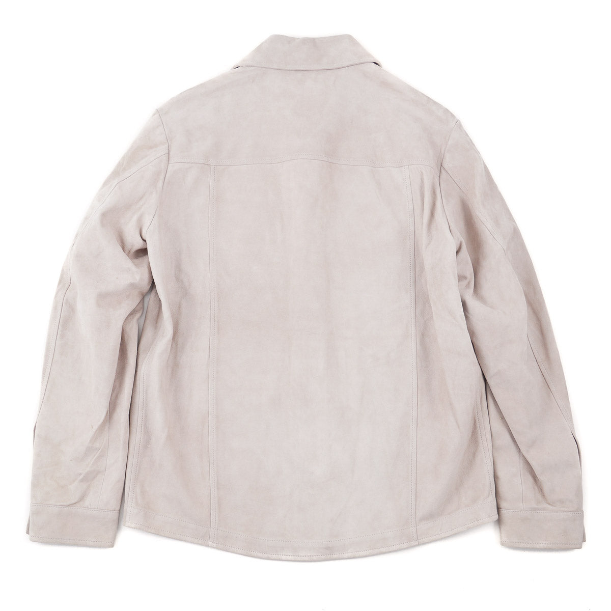 Maurizio Baldassari Suede Leather Overshirt - Top Shelf Apparel