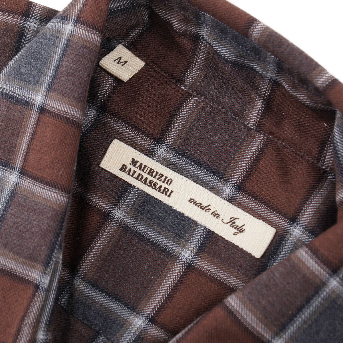 Maurizio Baldassari Flannel Cotton-Cashmere Shirt - Top Shelf Apparel