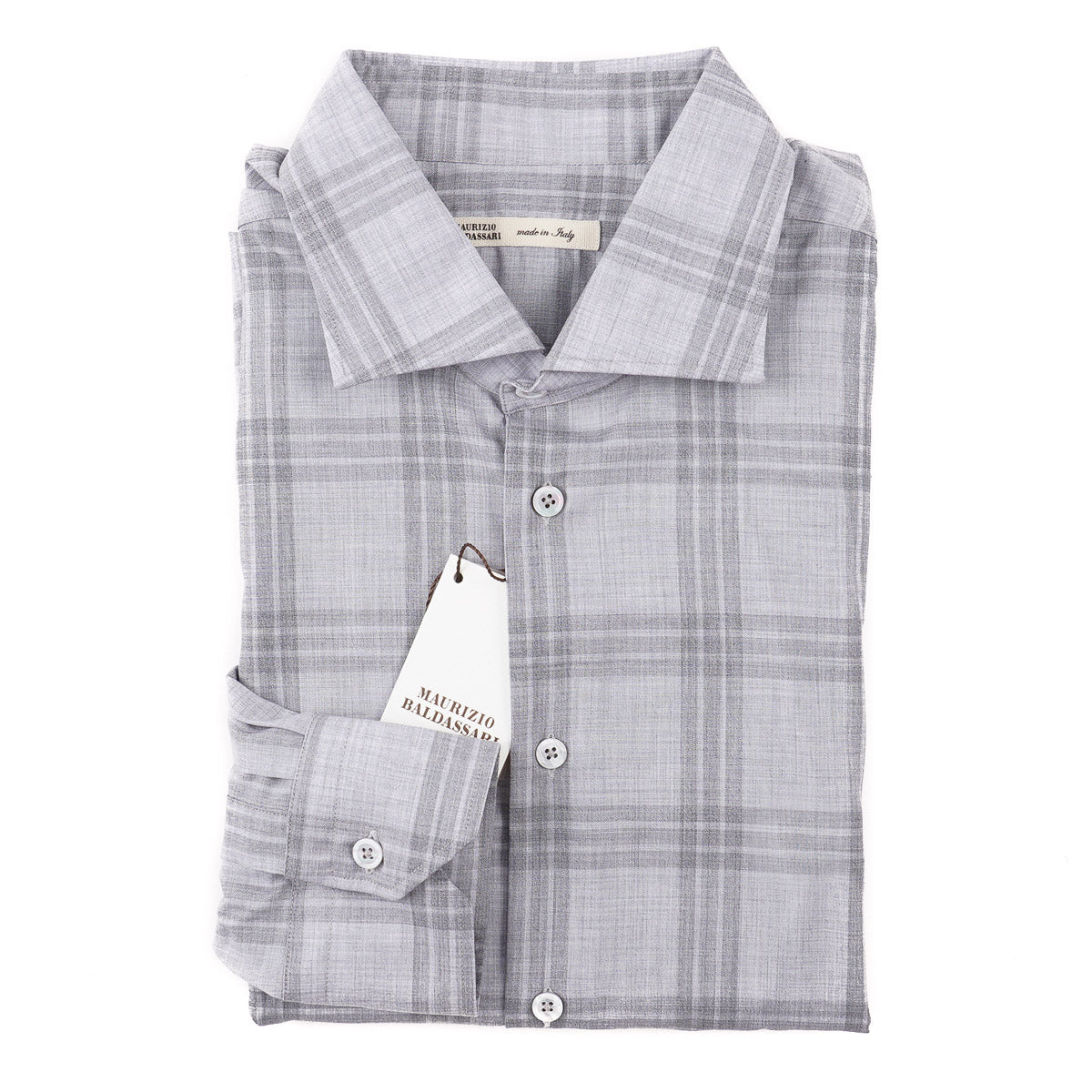 Maurizio Baldassari Lightweight Wool Shirt - Top Shelf Apparel