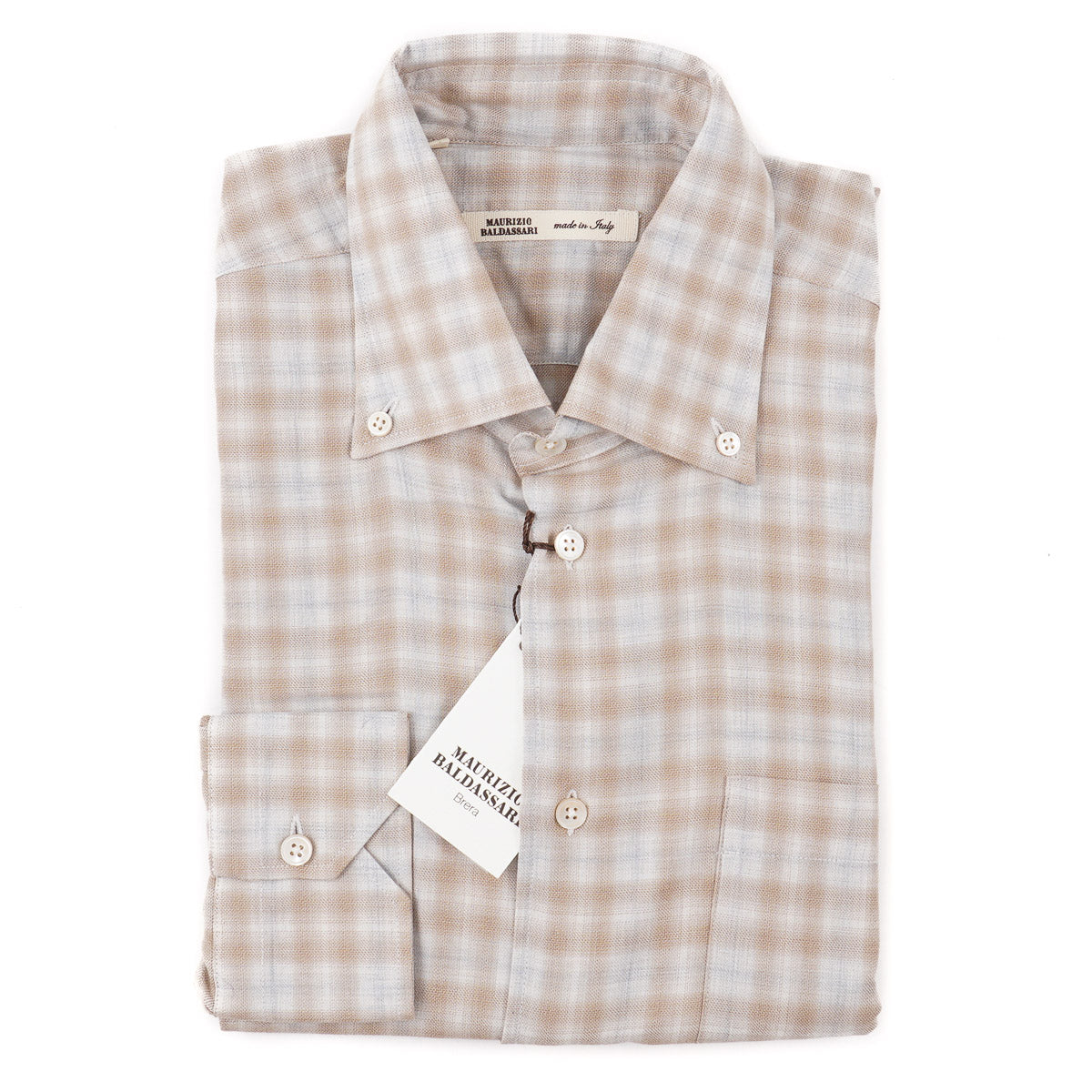 Maurizio Baldassari Cotton-Cashmere Shirt - Top Shelf Apparel