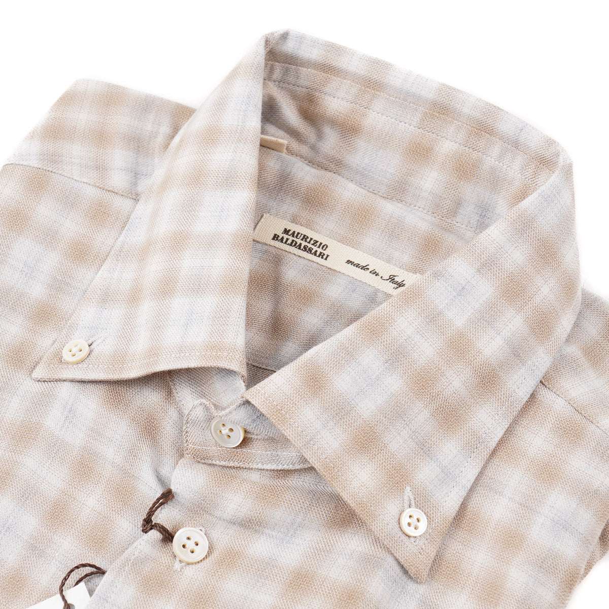 Maurizio Baldassari Cotton-Cashmere Shirt - Top Shelf Apparel