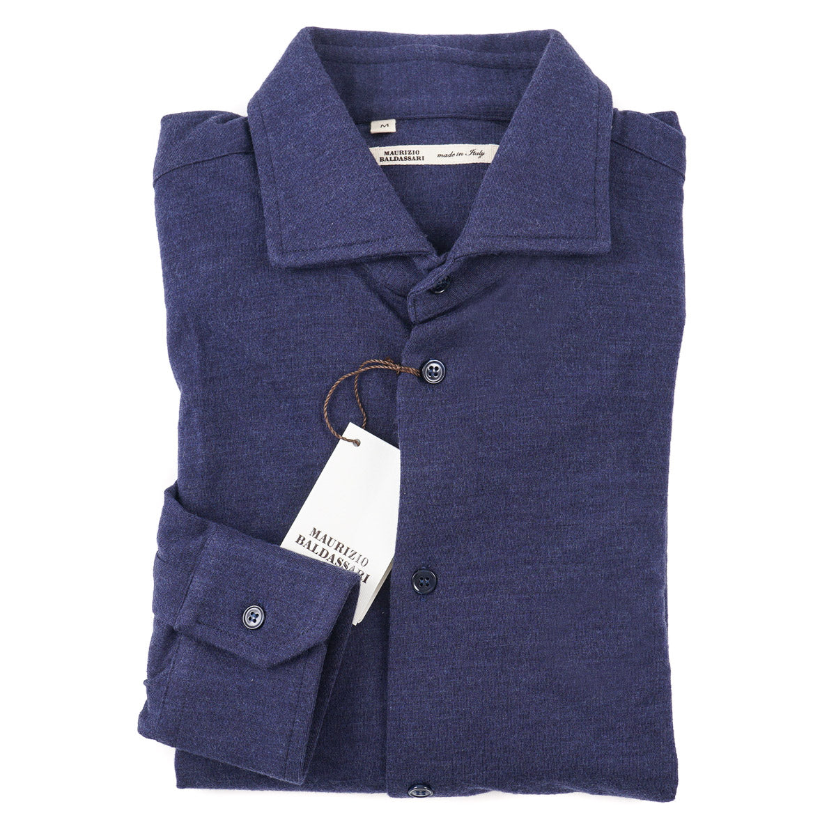 Maurizio Baldassari Soft Jersey Wool Shirt - Top Shelf Apparel