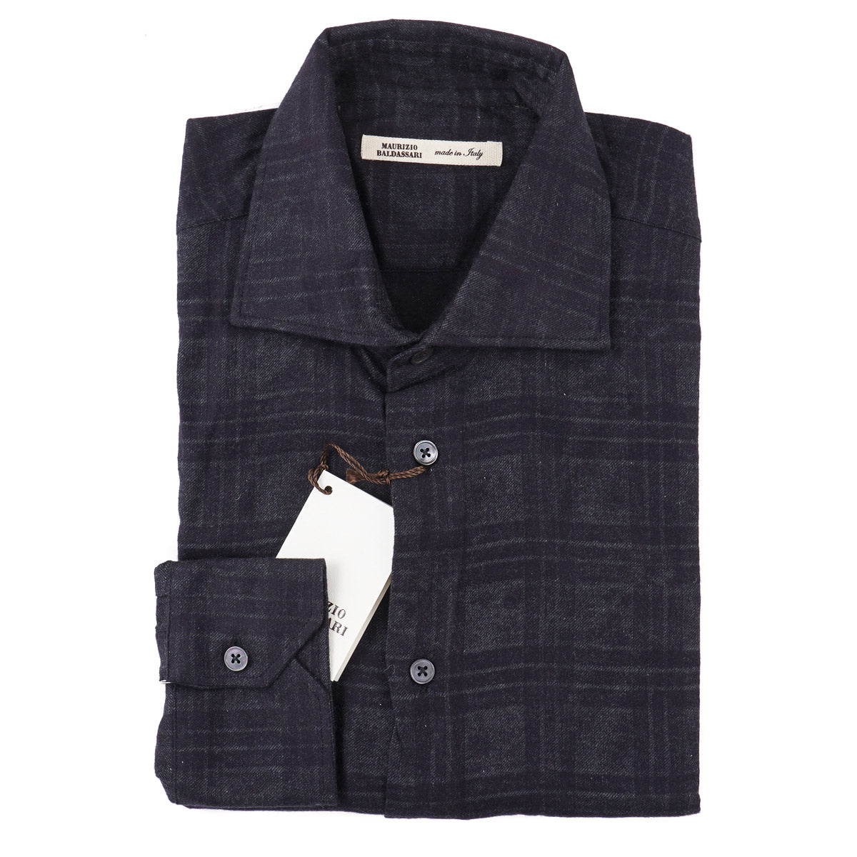 Maurizio Baldassari Soft Flannel Cotton Shirt - Top Shelf Apparel