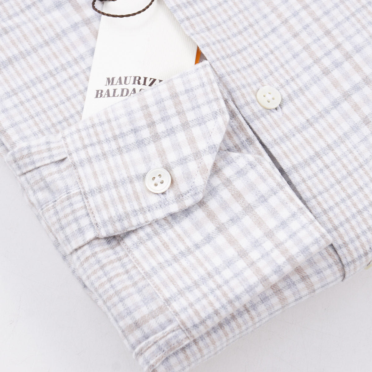 Maurizio Baldassari Soft Flannel Cotton Shirt - Top Shelf Apparel