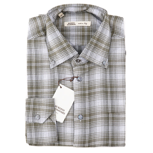 Maurizio Baldassari Soft Flannel Cotton Shirt - Top Shelf Apparel