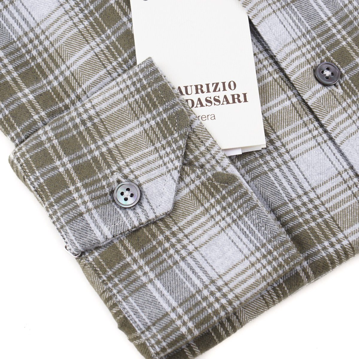 Maurizio Baldassari Soft Flannel Cotton Shirt - Top Shelf Apparel