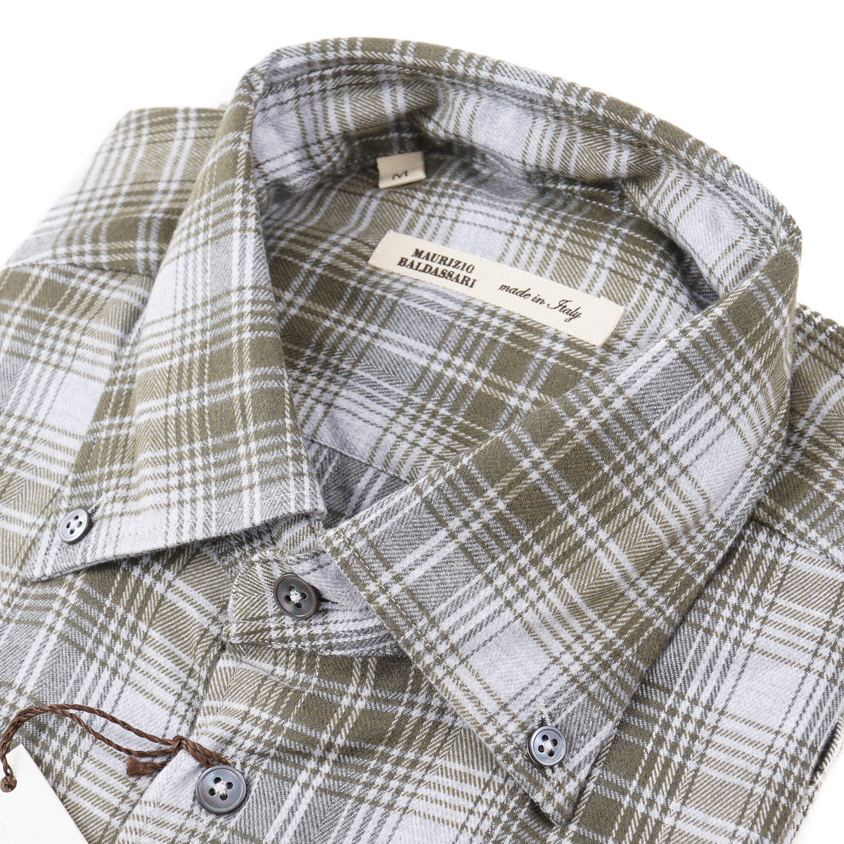 Maurizio Baldassari Soft Flannel Cotton Shirt - Top Shelf Apparel