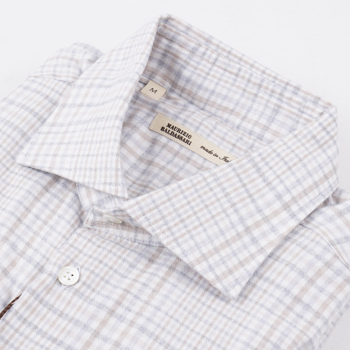 Maurizio Baldassari Soft Flannel Cotton Shirt - Top Shelf Apparel